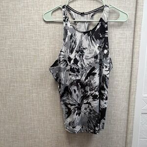 Under Armour Black and Gray Floral Tank Top